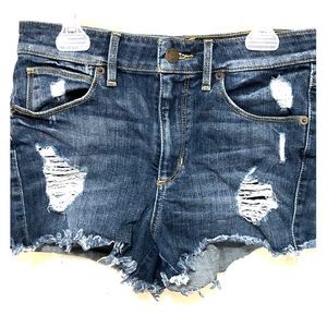 Distressed Guess shorts, size 26